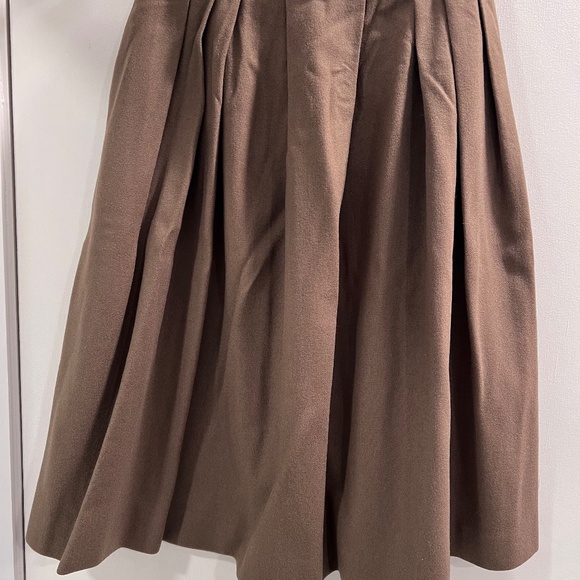 Size 8 Vintage Nan Elliot exclusive Wool Brown Cropped Blazer & Skirt Set - Picture 4 of 6
